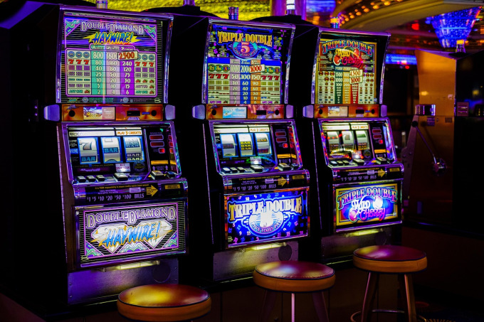 Live game show studio with slot machines for Evolution Gaming interactive game shows